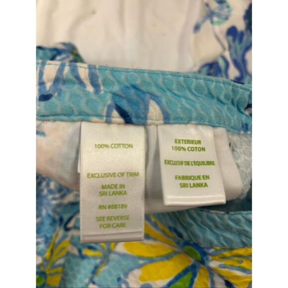 Lily Pulitzer Blue Yellow daisy shorts size 4 - Picture 6 of 10